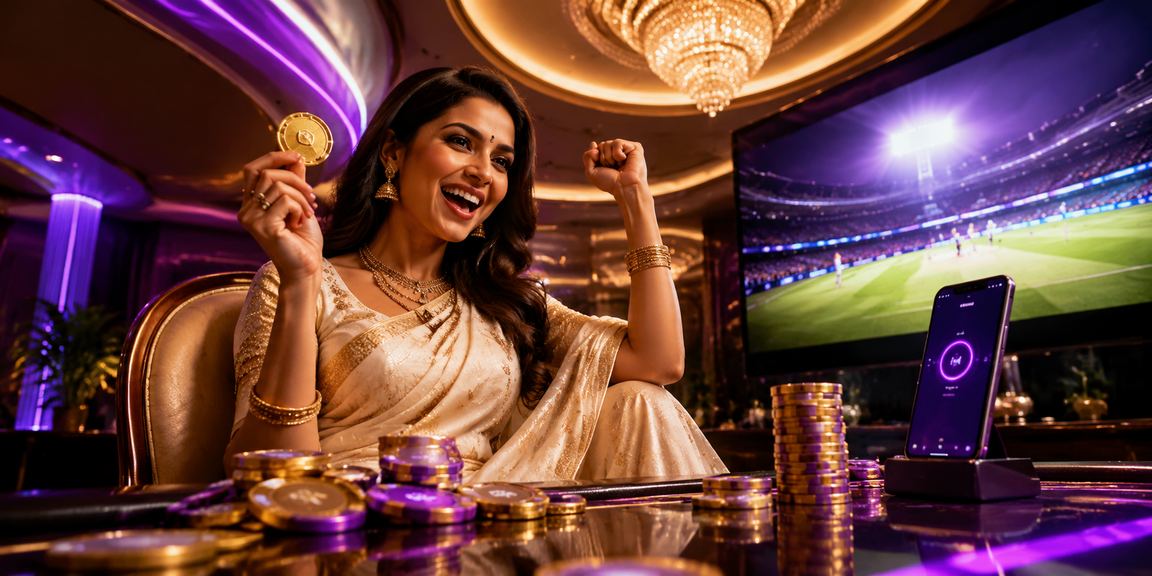 India VIP casino player enjoying games in saree